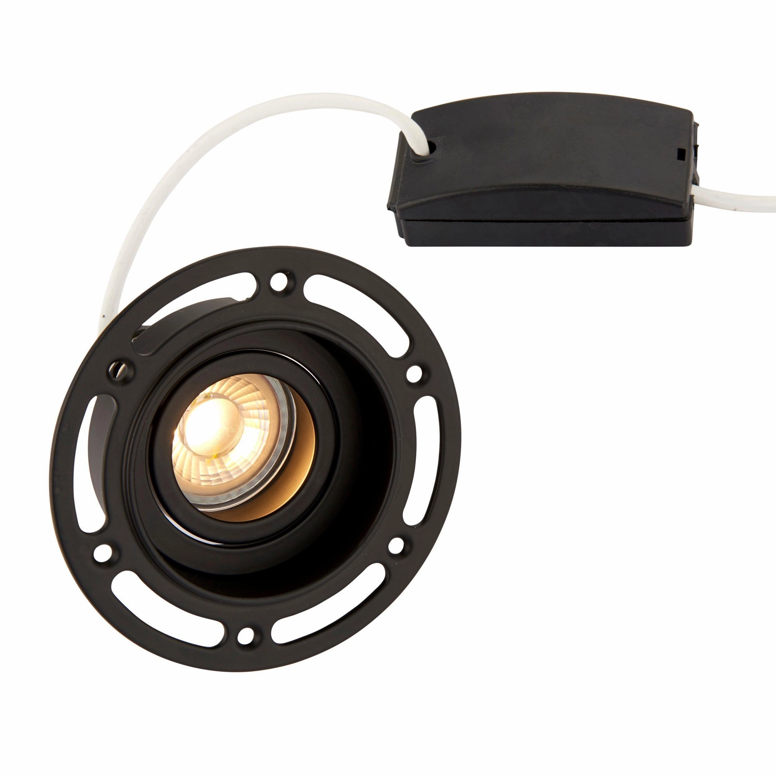 Trimless Adjustable Downlight Round Black 50W adjustable floor standing lamp