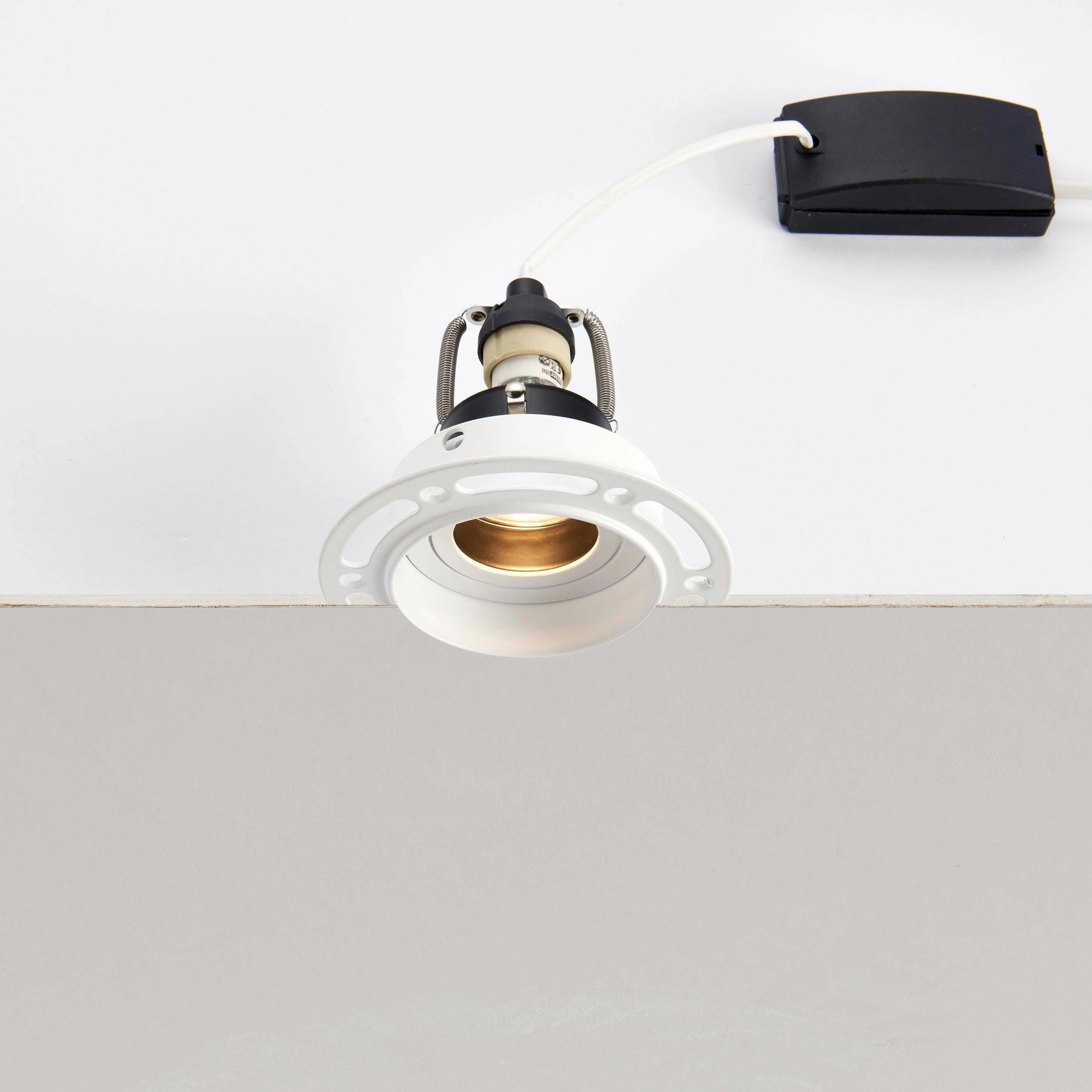 Trimless Adjustable Downlight Round White 50W