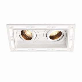 Trimless Twin Matt White Downlight Recessed Light 50W adjustable floor standing lamp