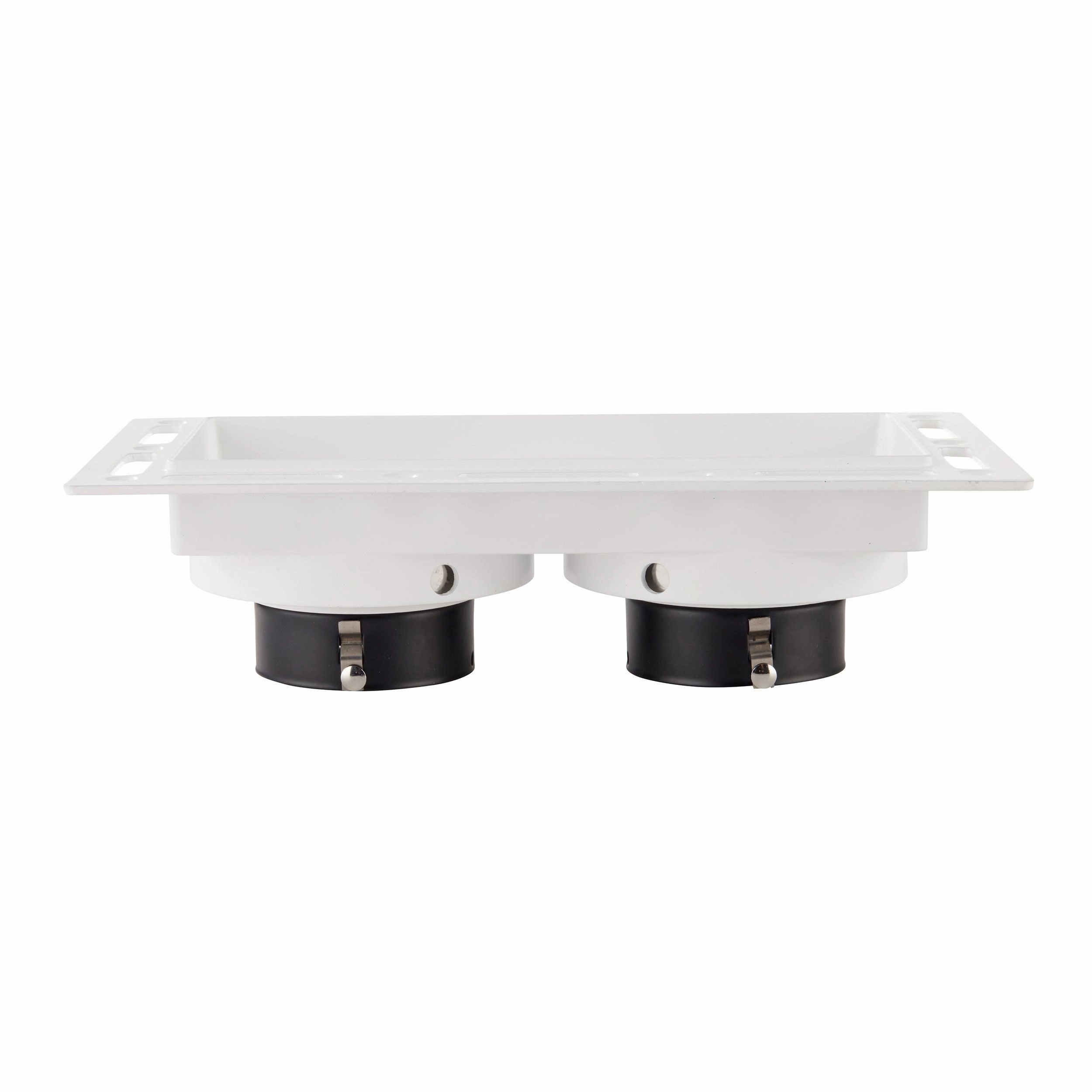 Trimless Twin Matt White Downlight Recessed Light 50W