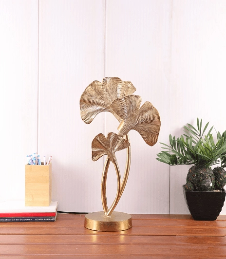 Trinity Gold Leaves lamp