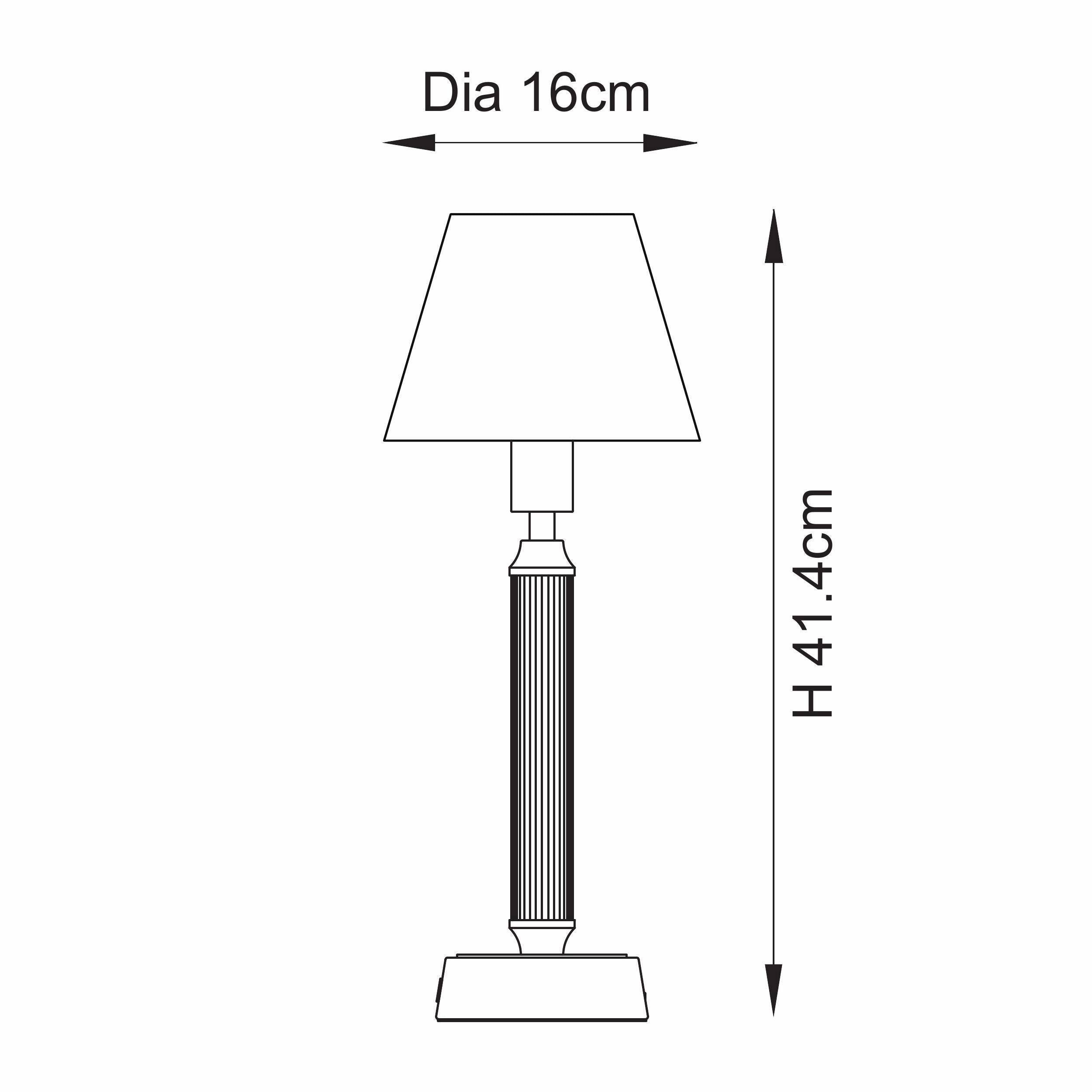 Trobridge Rechargeable Table Lamp & Leaf 16cm Herb Garden Green Shade