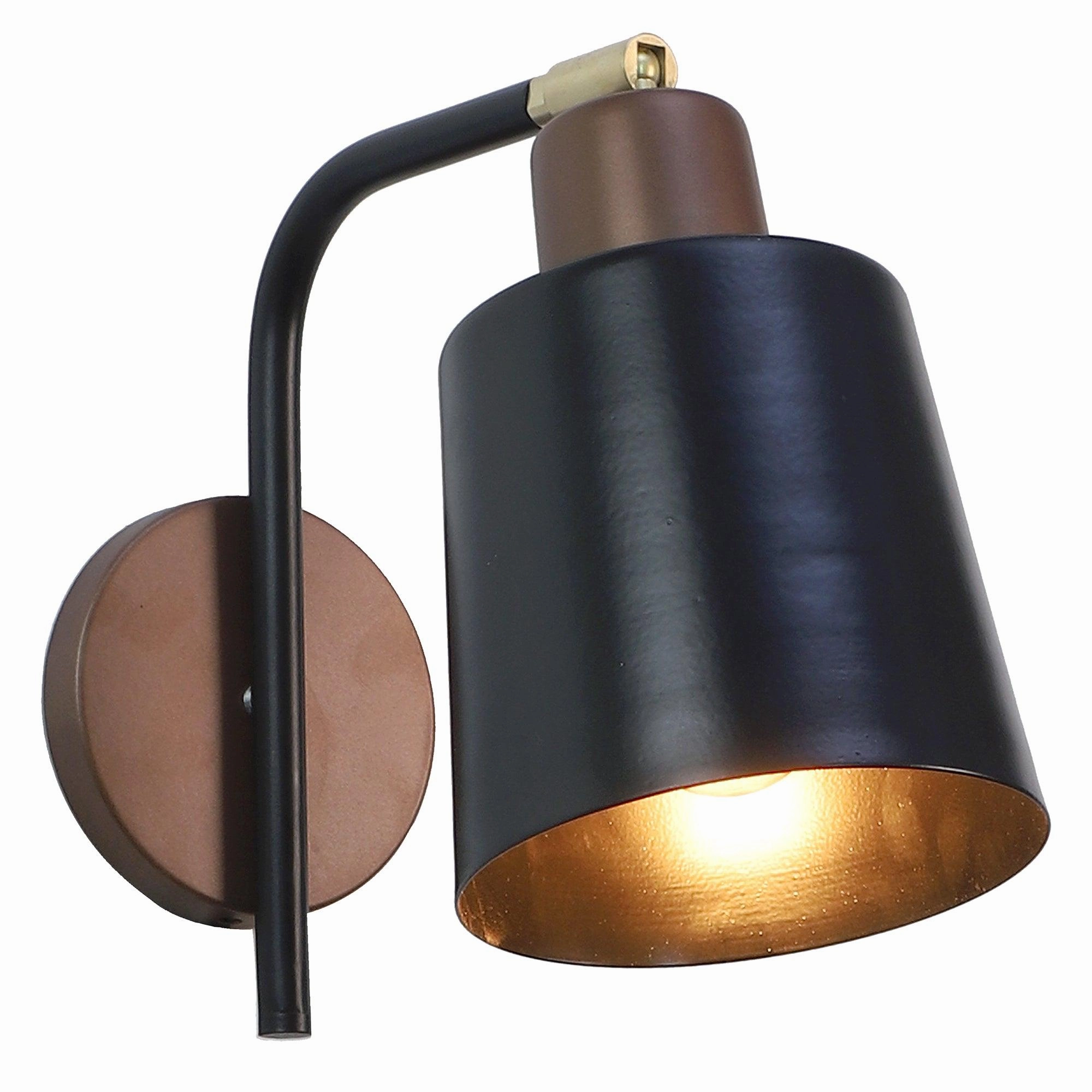 Two-Way Black Metal Wall Light by SS Lightings
