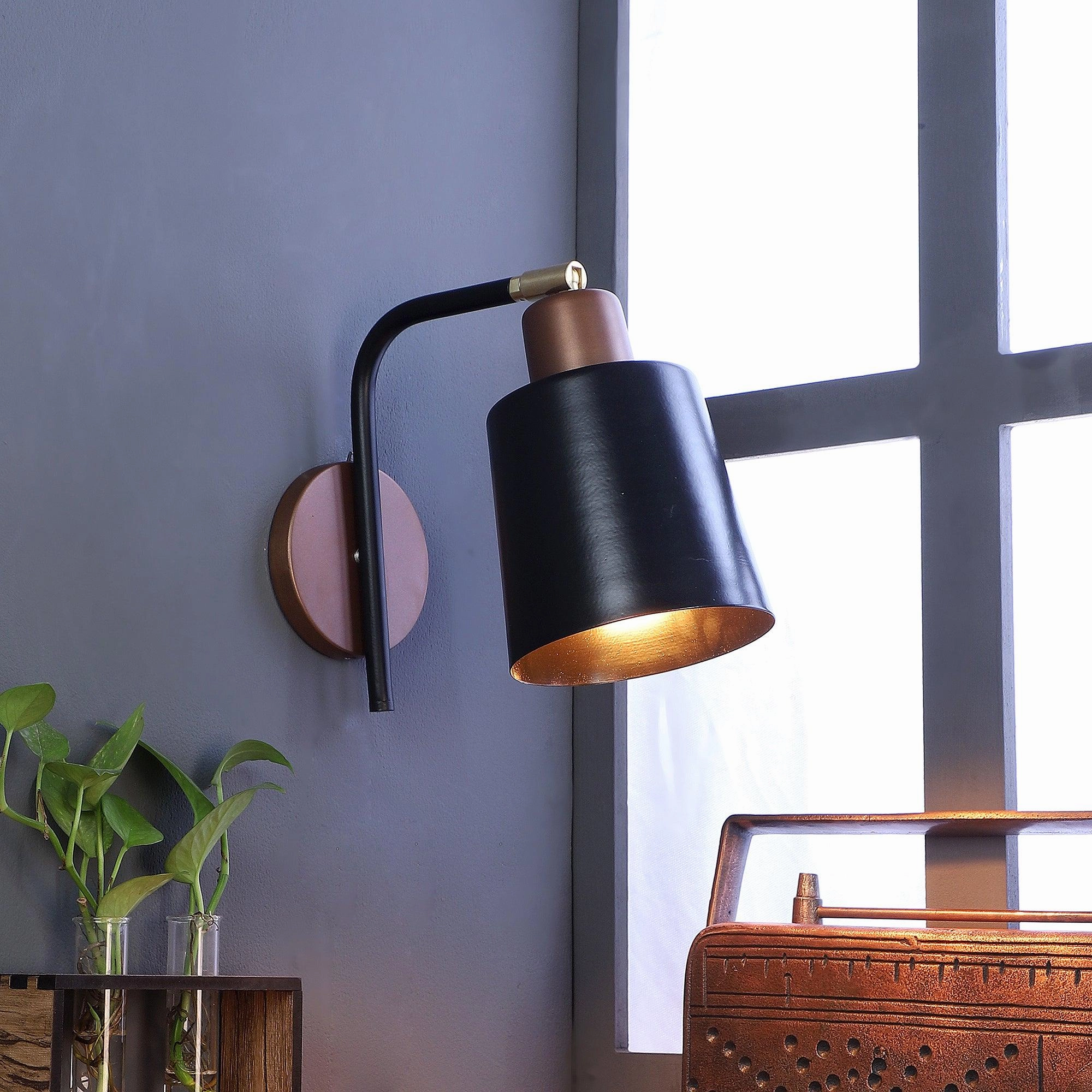 Two-Way Black Metal Wall Light by SS Lightings decorative ceiling fixture