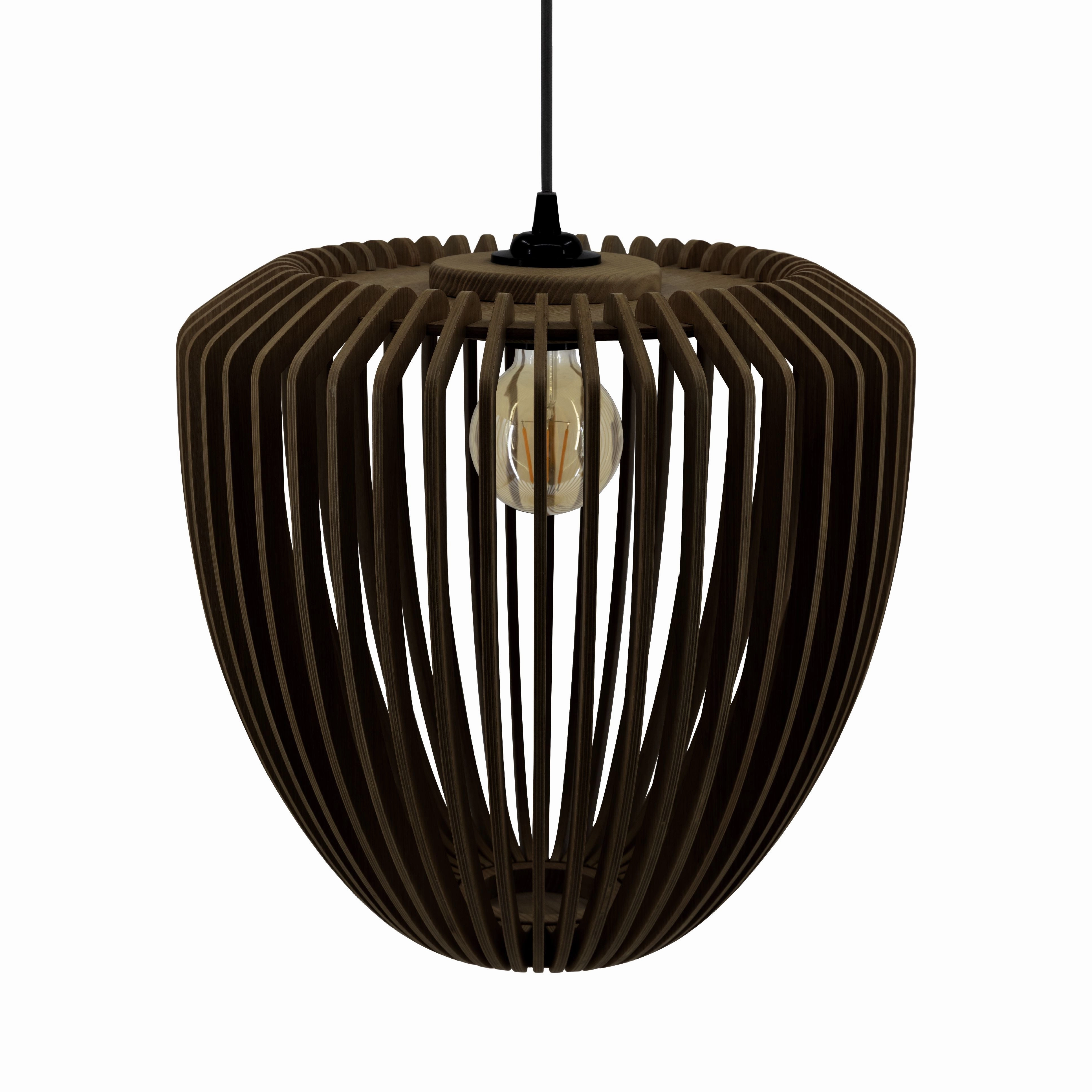 Umage Clava Wood Lampshade, Dark Oak