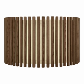 Umage Komorebi Lampshade Dark Oak Circle, Large decorative indoor light