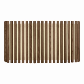 Umage Komorebi Lampshade Dark Oak Rectangular, Large decorative indoor light