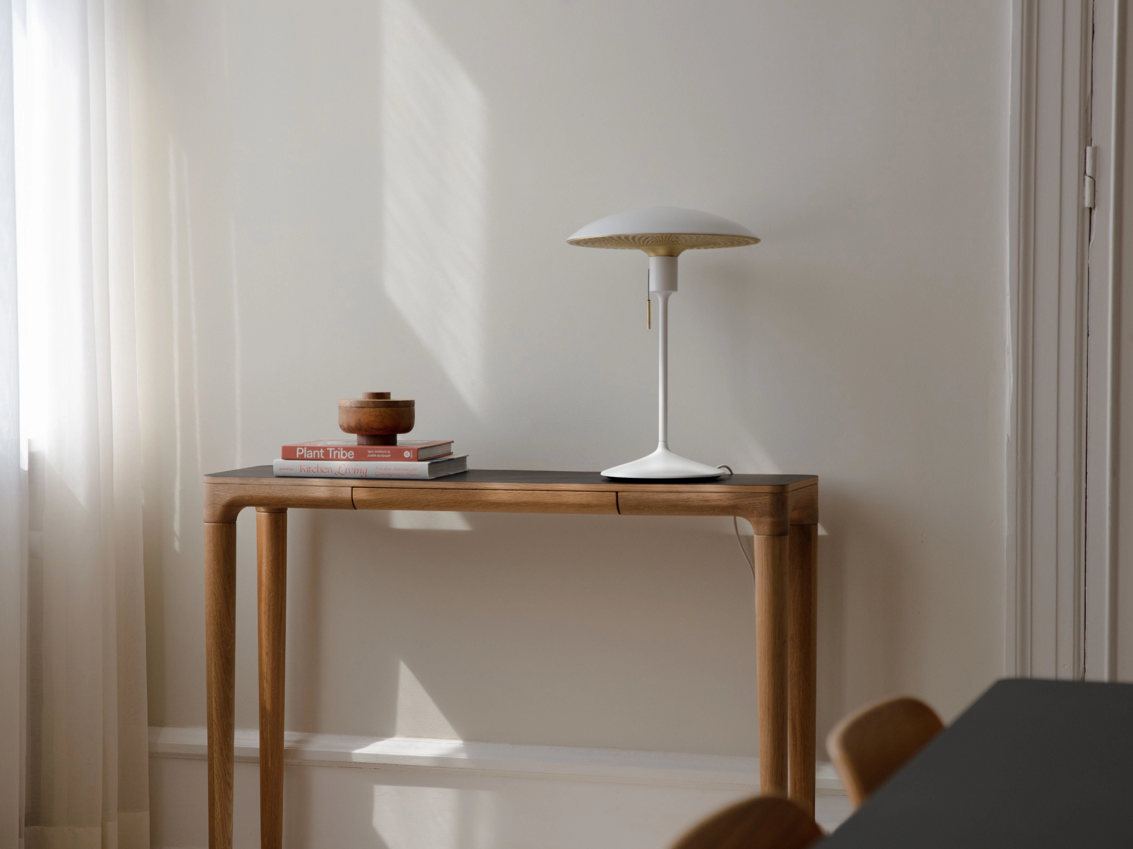 Umage Manta Ray Lampshade, White Brass
