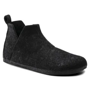 Unisex Andermatt Shearling Slipper Boot In Anthracite
