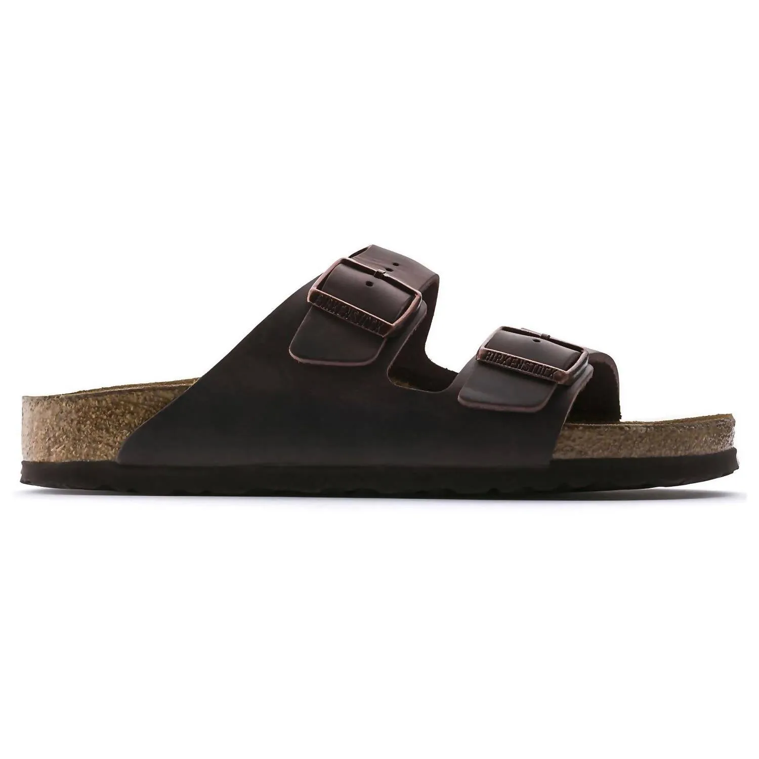 Unisex Arizona Soft Footbed Oiled Leather Sandal In Habana