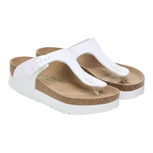 Unisex Gizeh Thong Sandals In White