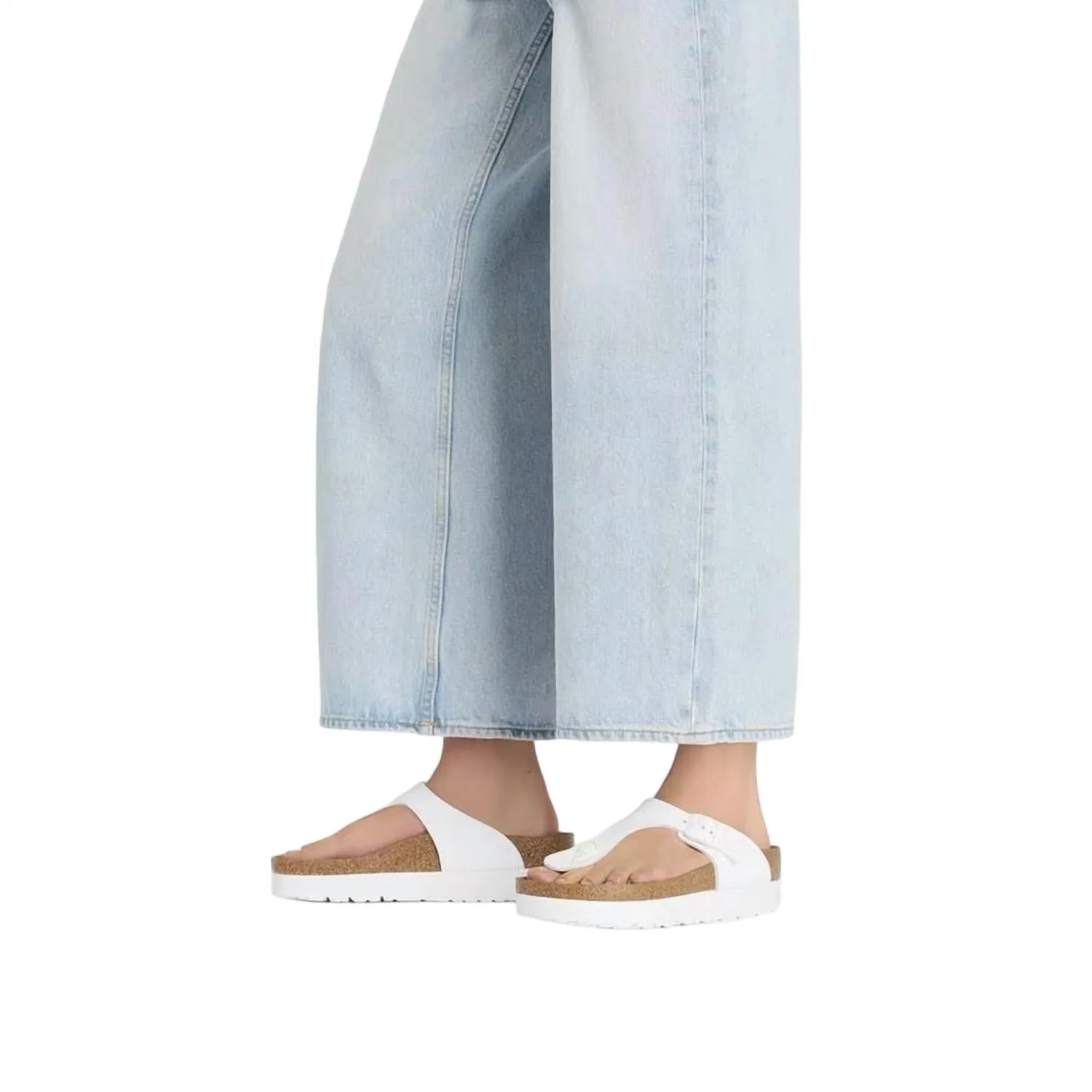Unisex Gizeh Thong Sandals In White