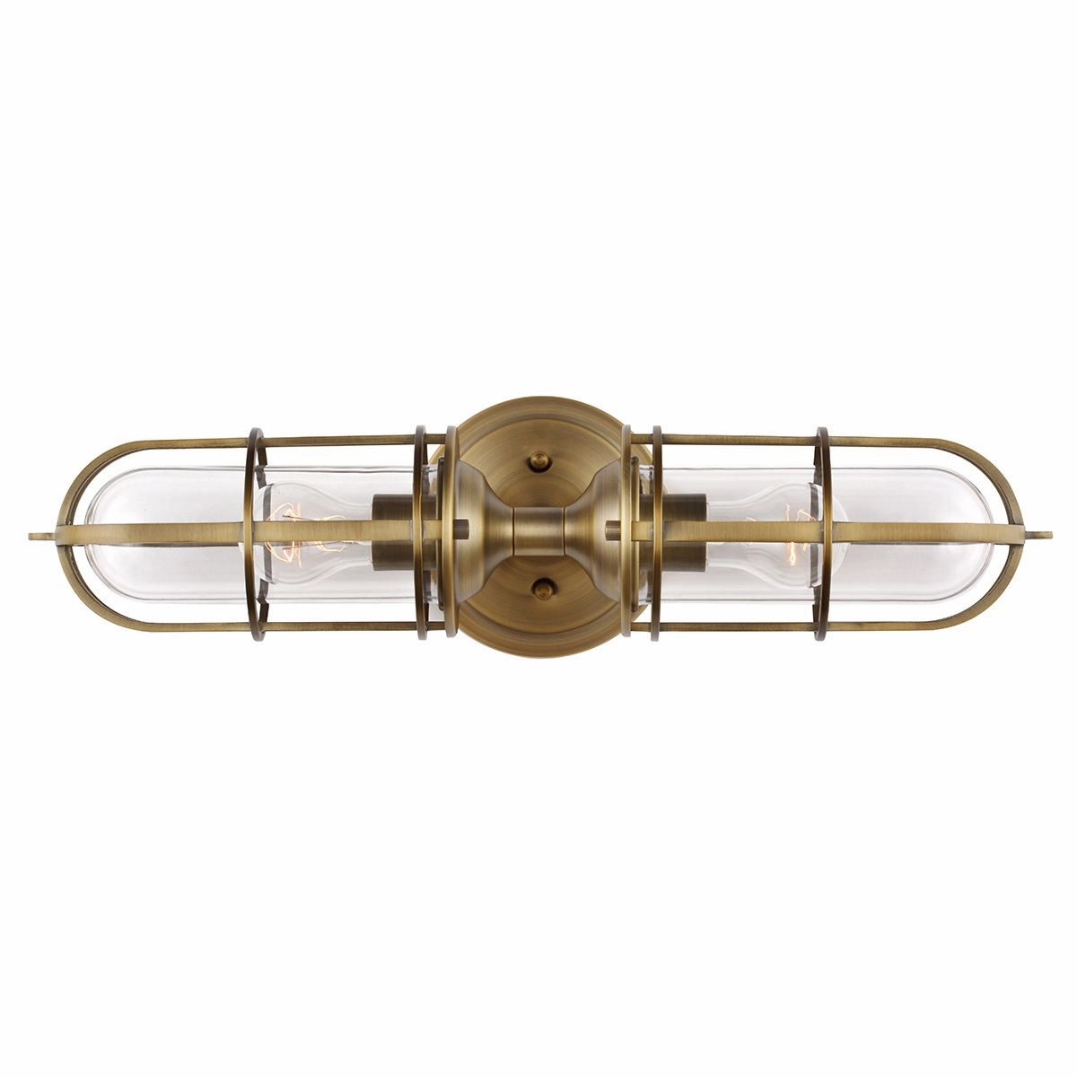 Urban Restoration 2 Light Brass Bathroom Wall Light vintage desk lamp