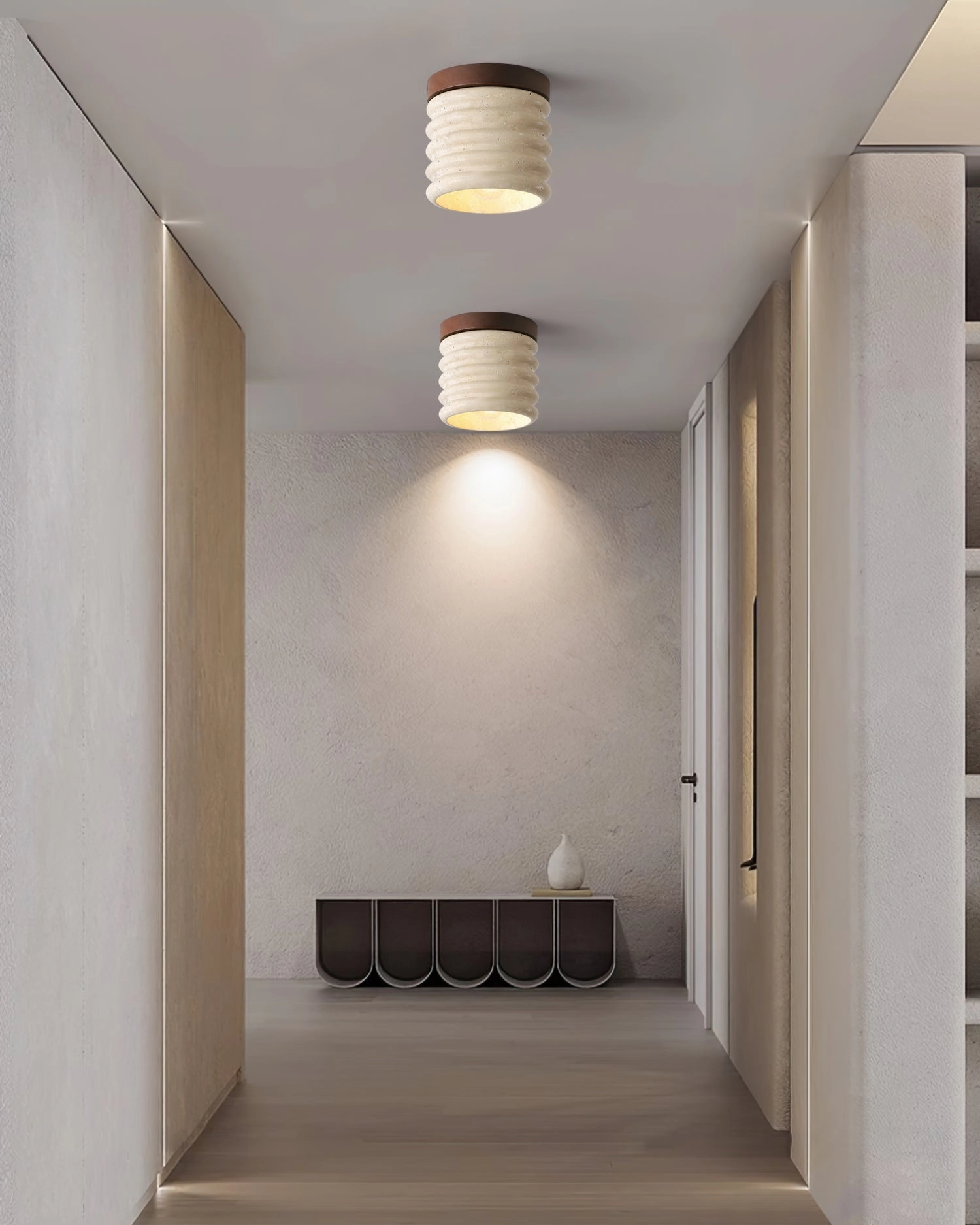 Vaarnii Travertine Ceiling Lamp