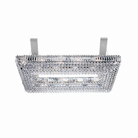Vesuvius Circular 26 Light Crystal & Chrome Ceiling Pendant soft glow ceiling light