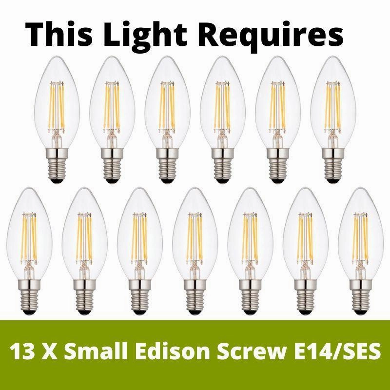 Vida 13 Light Large Gold Pendant Light