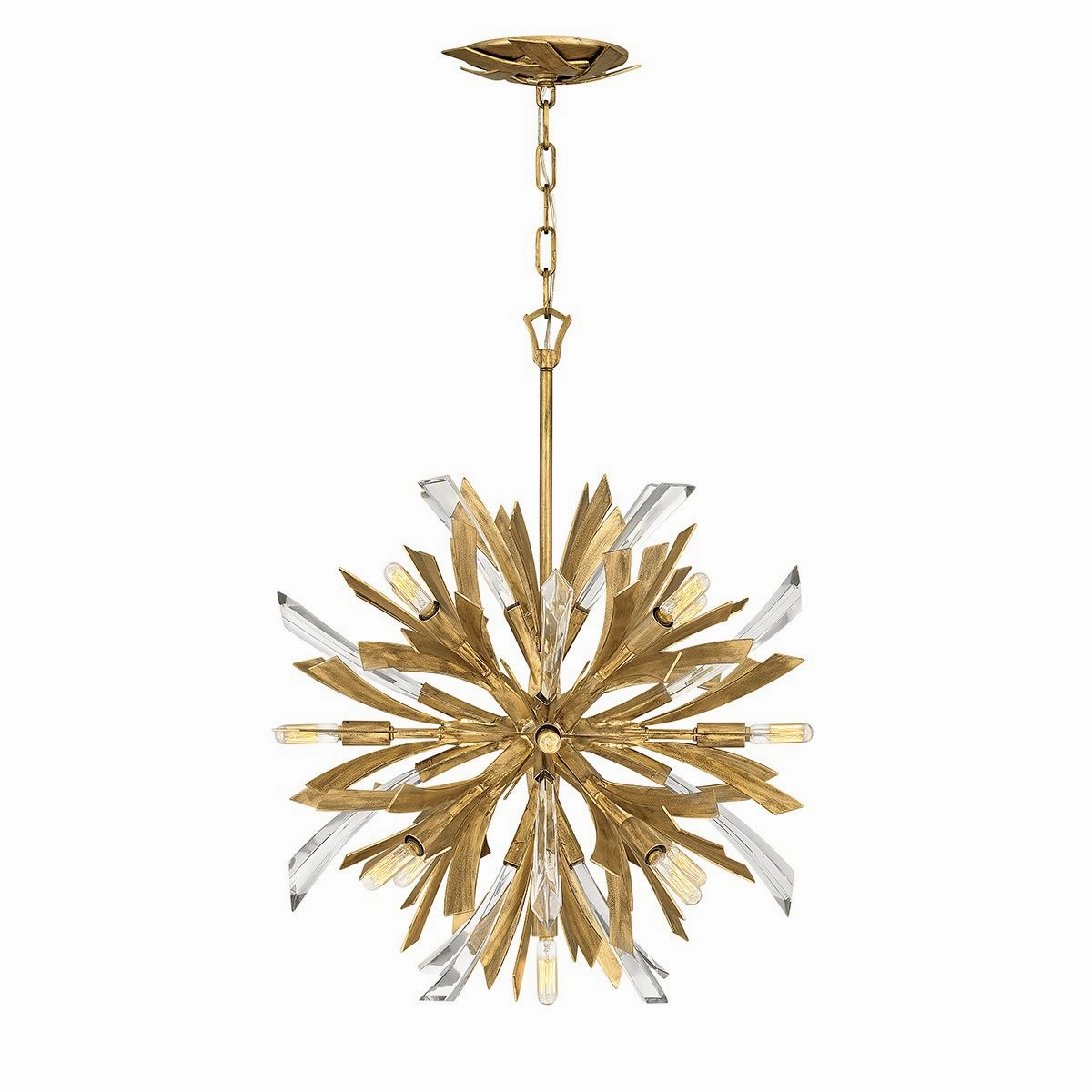 Vida 13 Light Small Gold Pendant Light
