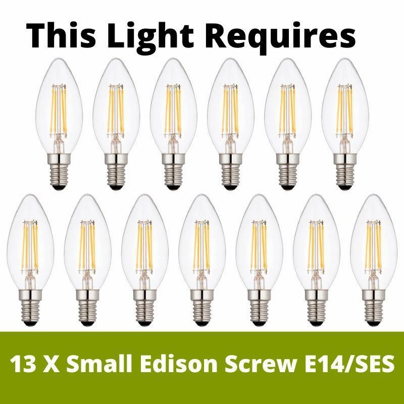 Vida 13 Light Small Gold Pendant Light