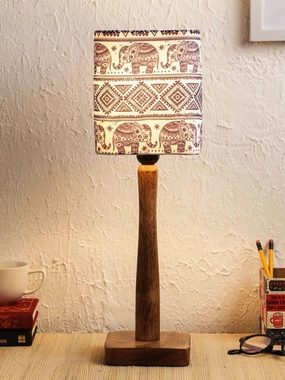 Warli Art Wooden Lamp decorative ceiling fixture