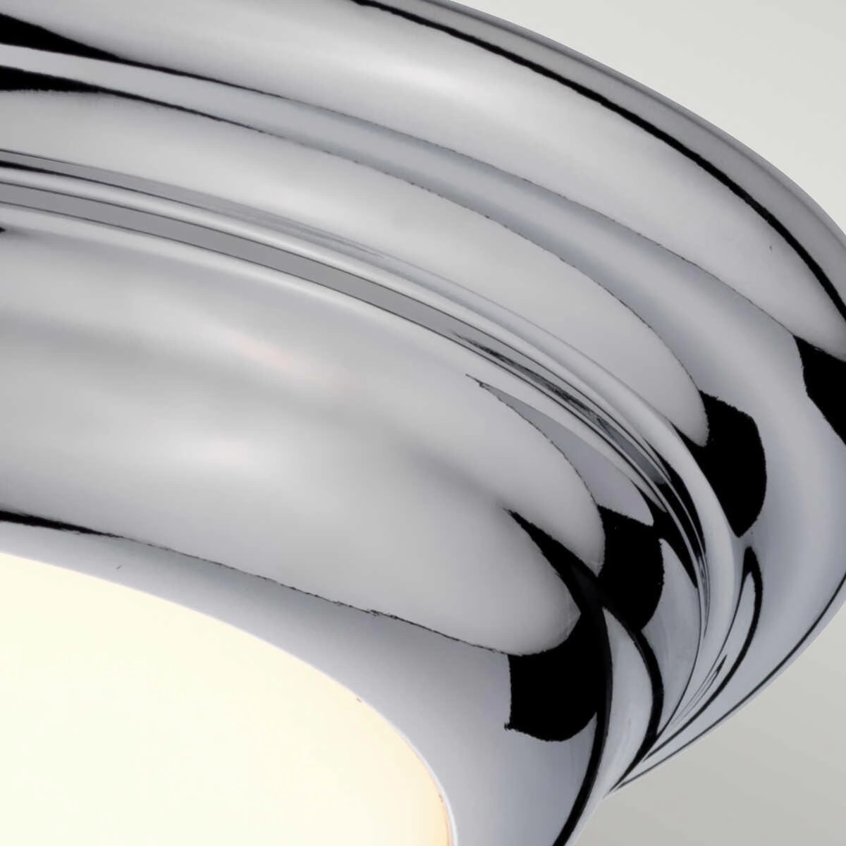 Welland Mini LED Flush Polished Chrome Bathroom Ceiling Light