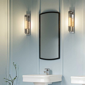 Wellington 1 Light Polished Chrome Bathroom Wall Light vintage desk lamp