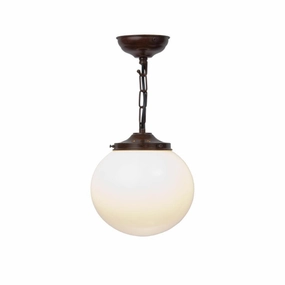 White Flashed Opal Antique Bronze Ceiling Light WFO43 white ceiling lamp