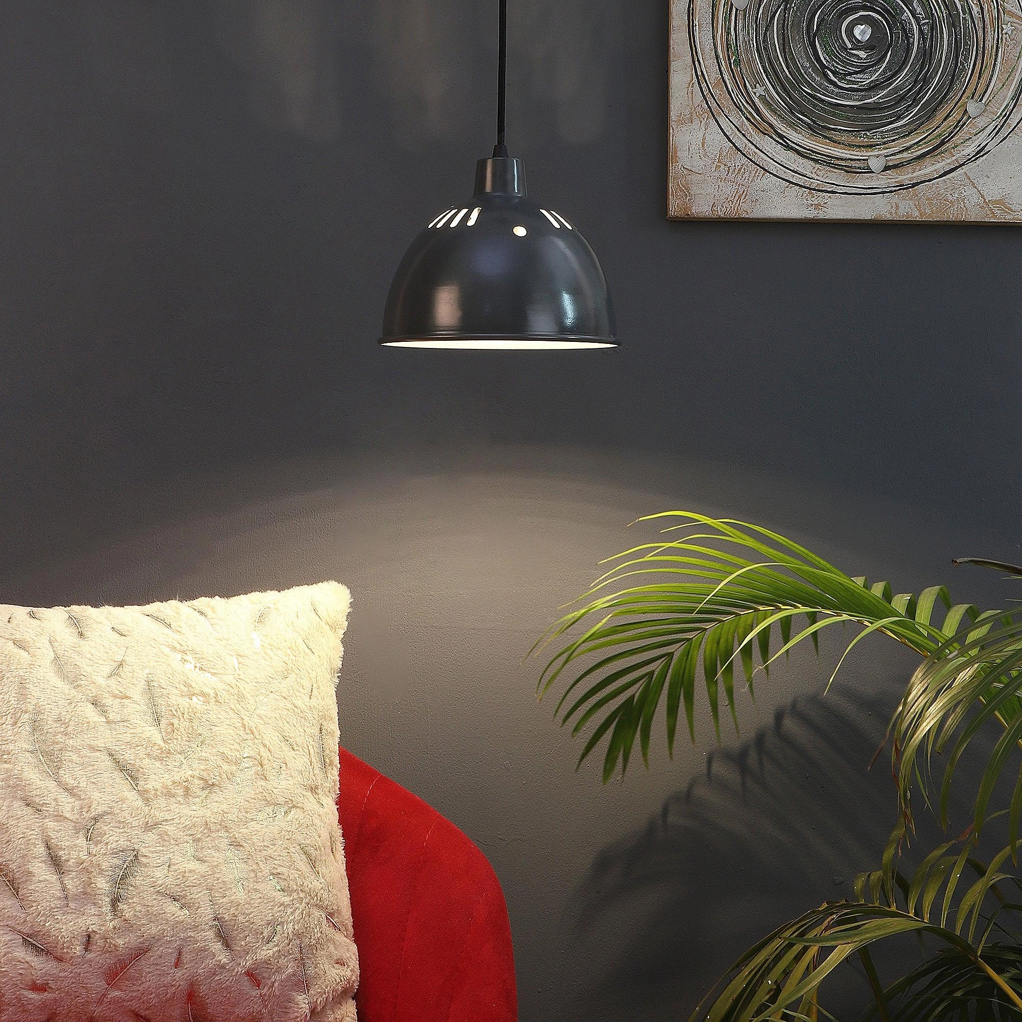 White Grey Metal Hanging Light by SS Lightings