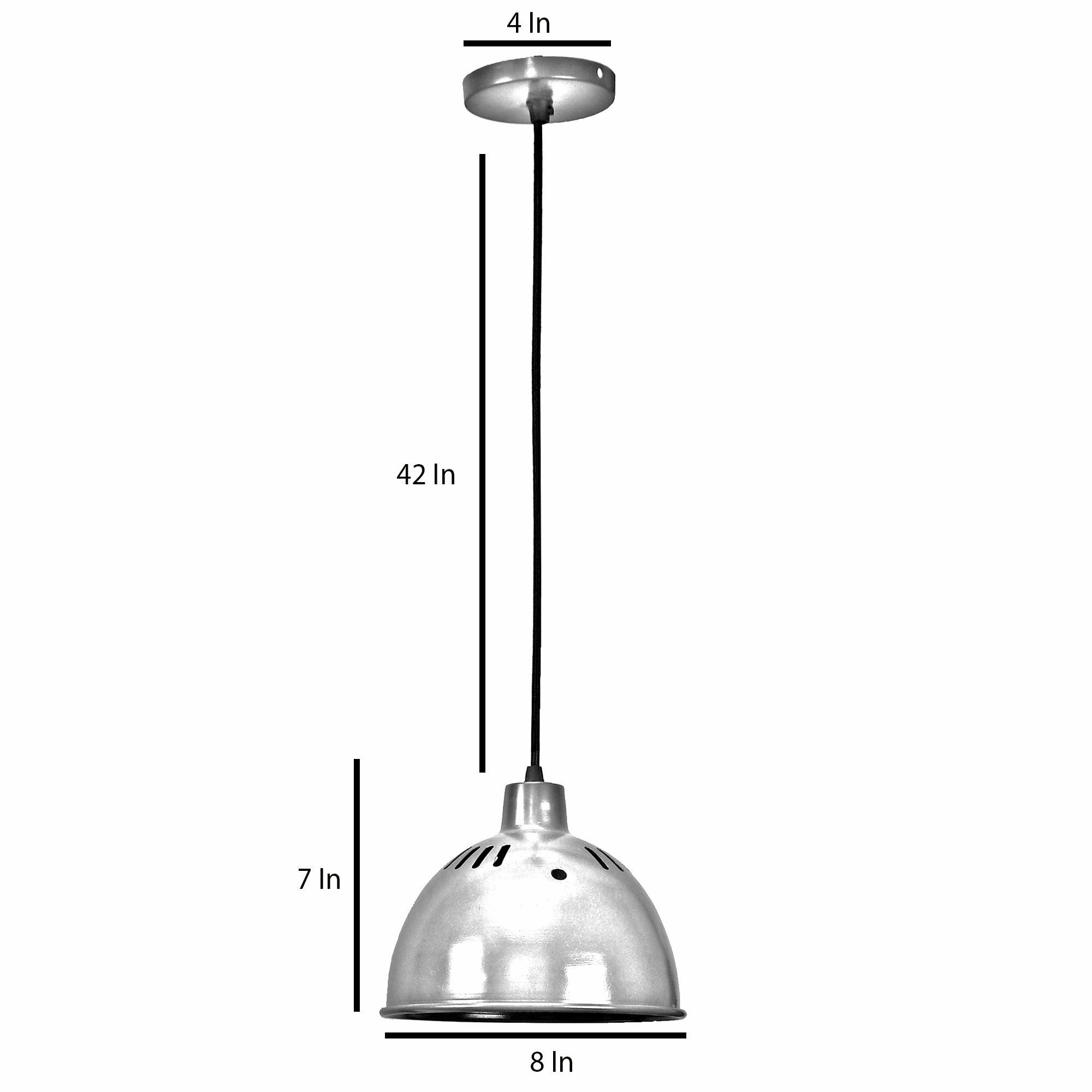White Grey Metal Hanging Light by SS Lightings