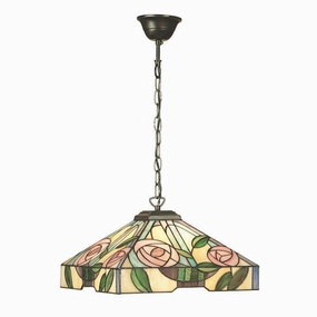 Willow Medium Tiffany Ceiling Light, 1 bulb fitting recessed ceiling spot lamp
