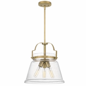 Wimberley 3 Light Brass Pendant Light sleek LED ceiling lamp