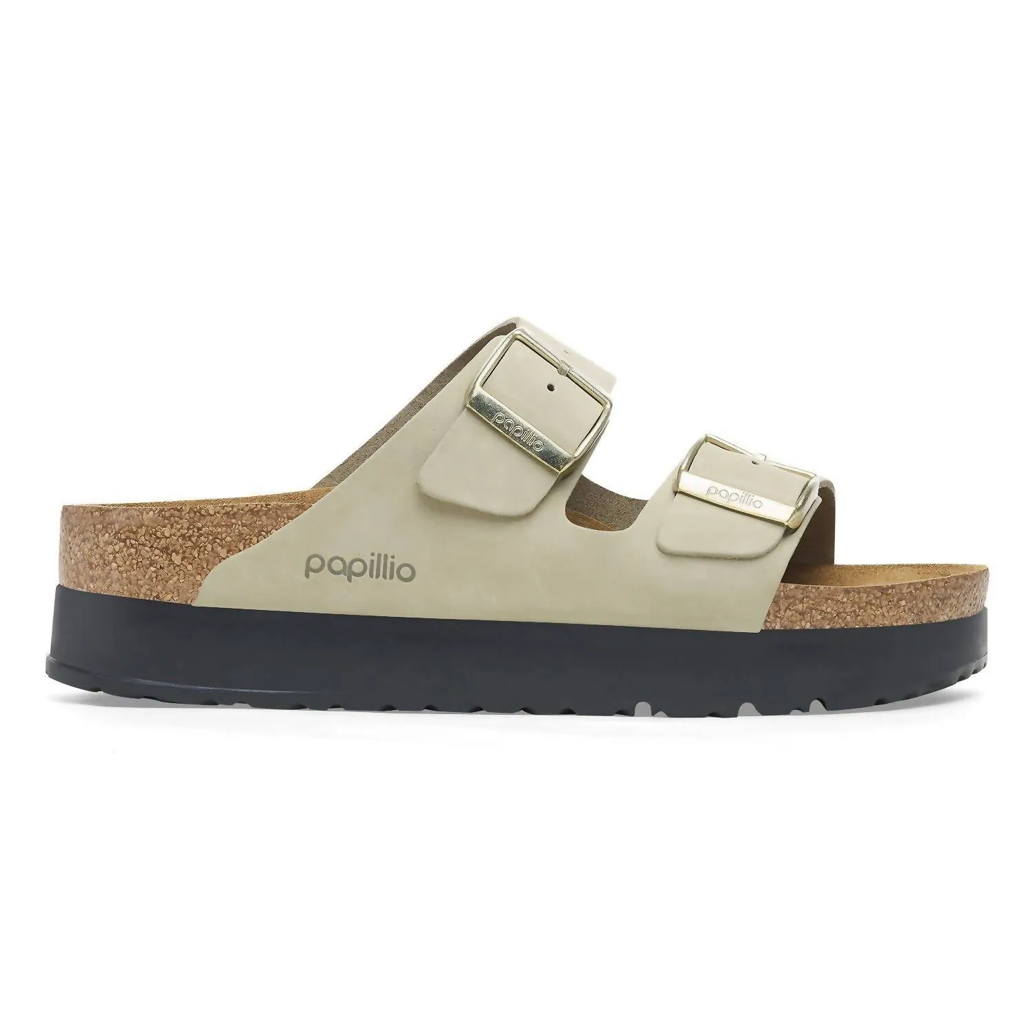 Women's Arizona Pap Flex Platform Leather Sandal - Narrow Width In Eucalyptus