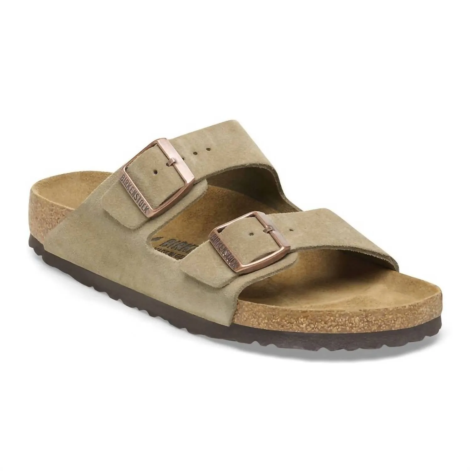Women's Arizona Sandals In Taupe Suede