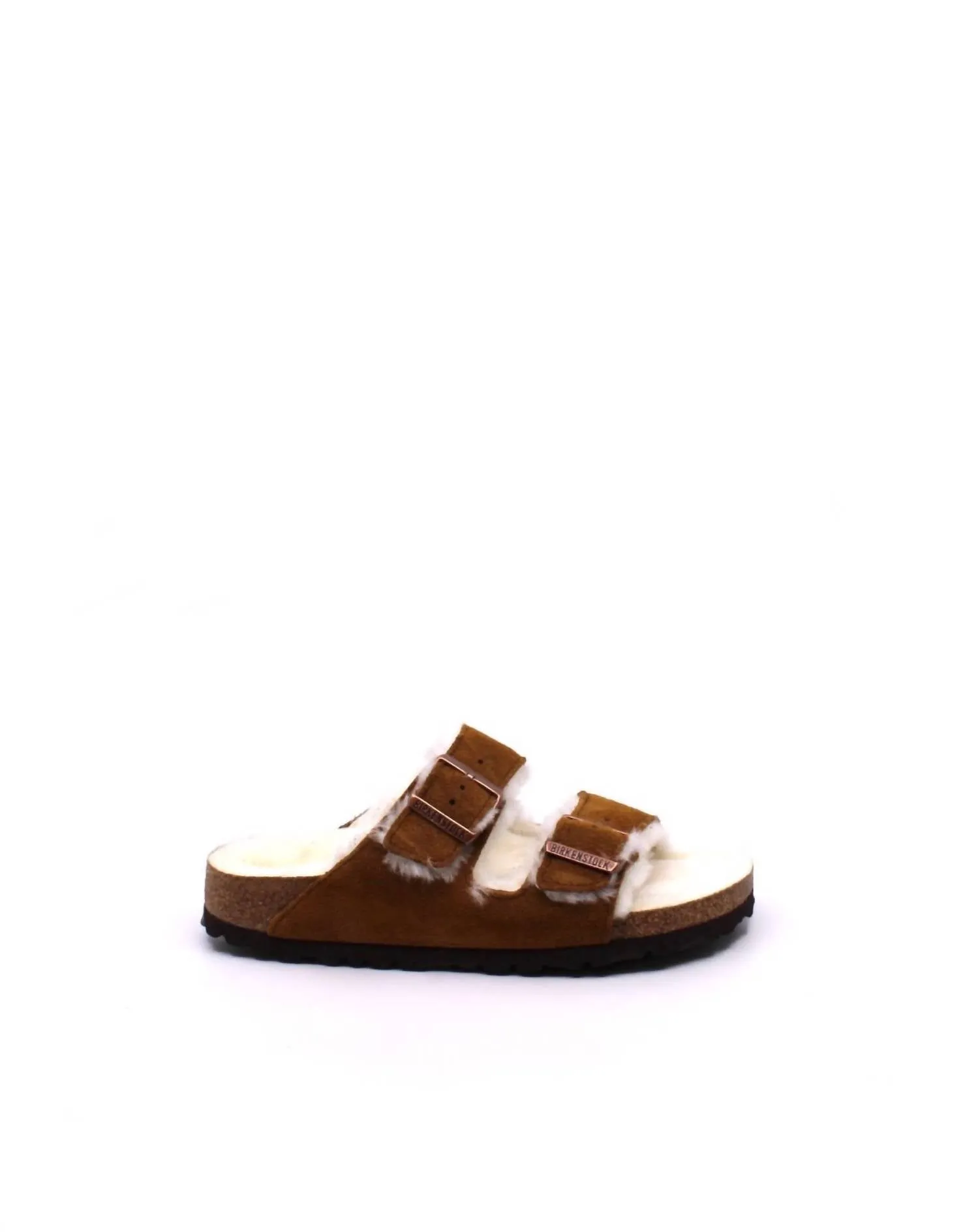 Women's Arizona Shearling Sandal - Narrow In Mink