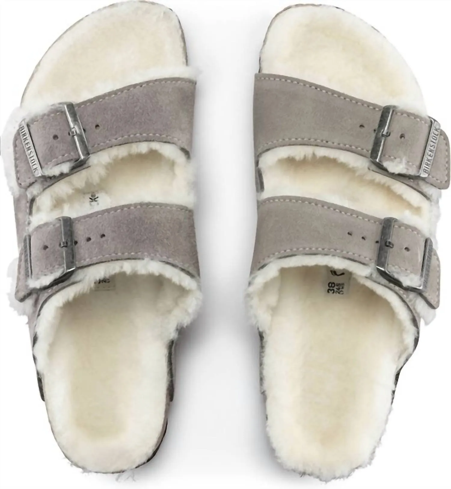 Women's Arizona Shearling Sandals In Stone Coin