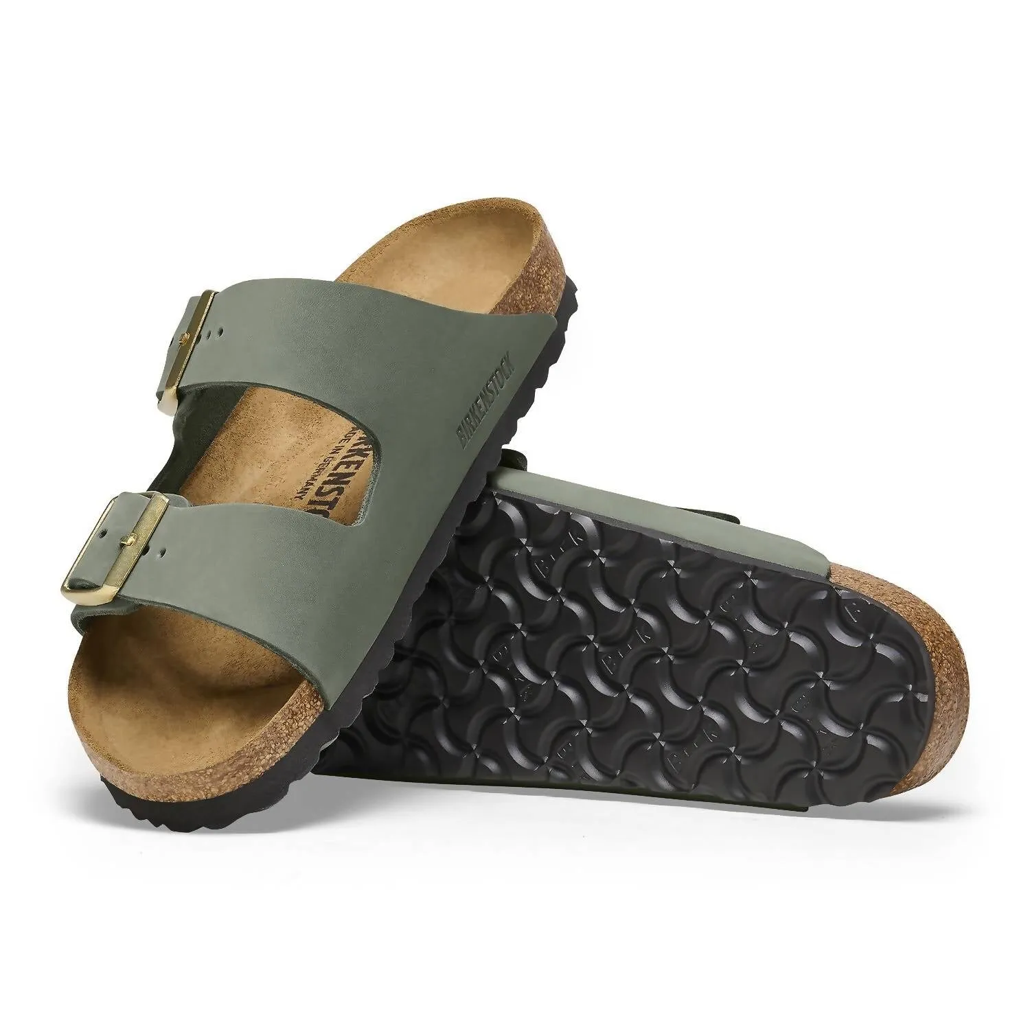 Women's Birkenstock Arizona Leather Sandals In Thyme