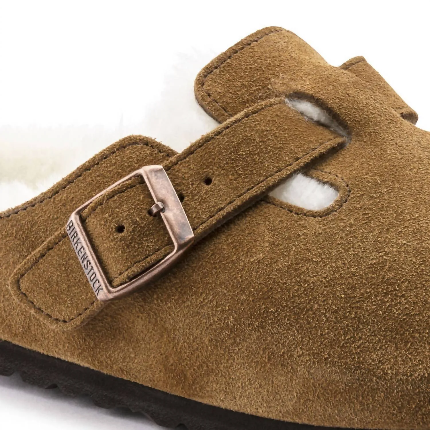 Women's Boston Shearling Clog In Mink