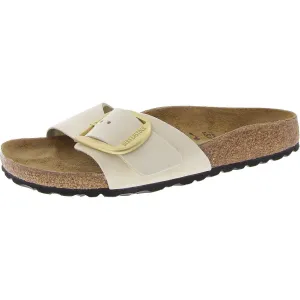 Womens Buckle Slide Sandals