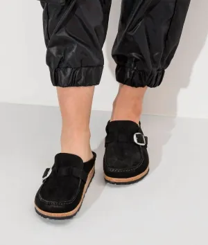 Women's Buckley Suede Leather Sandal In Black