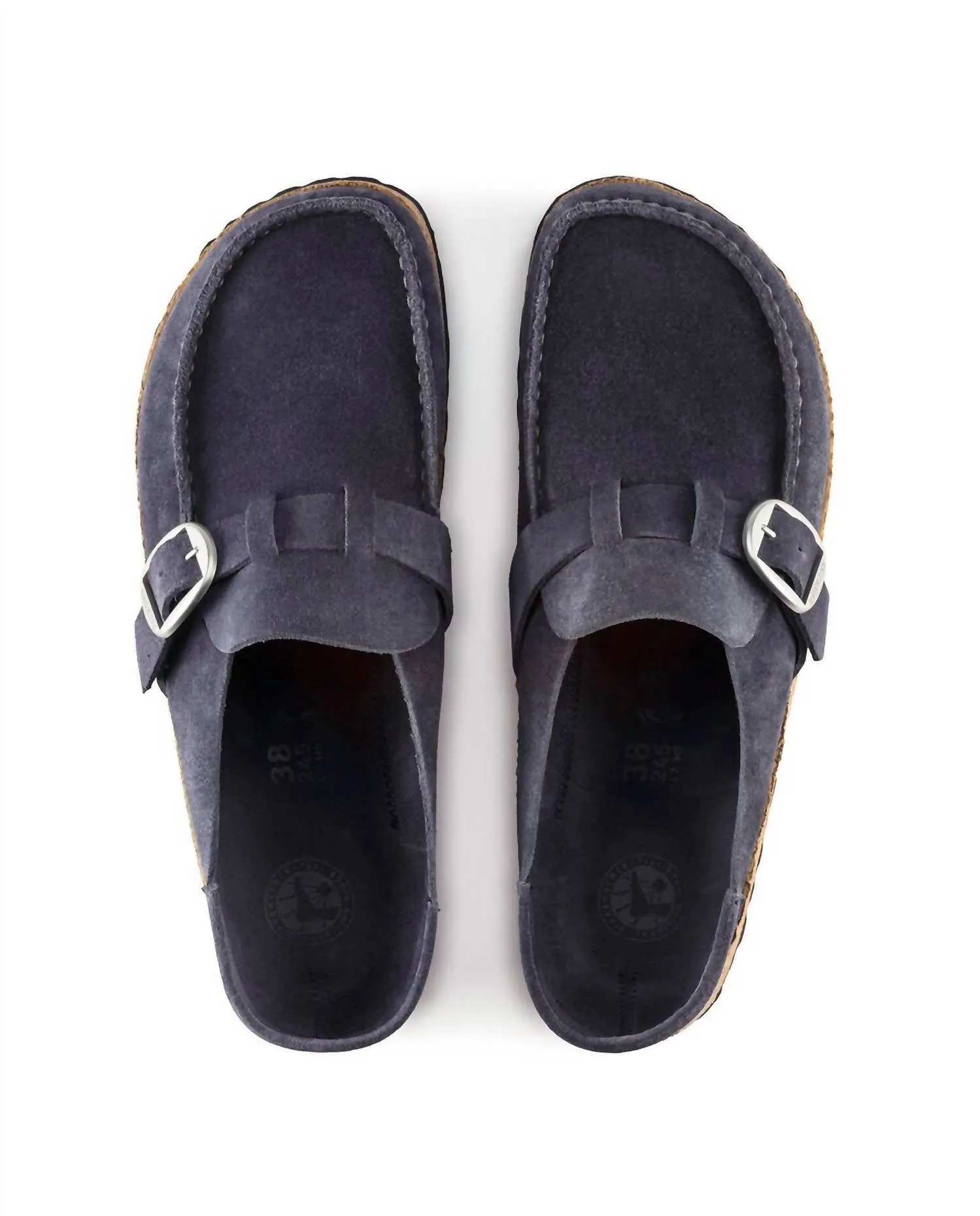 Women'S Buckley Suede Leather Sandal in Navy