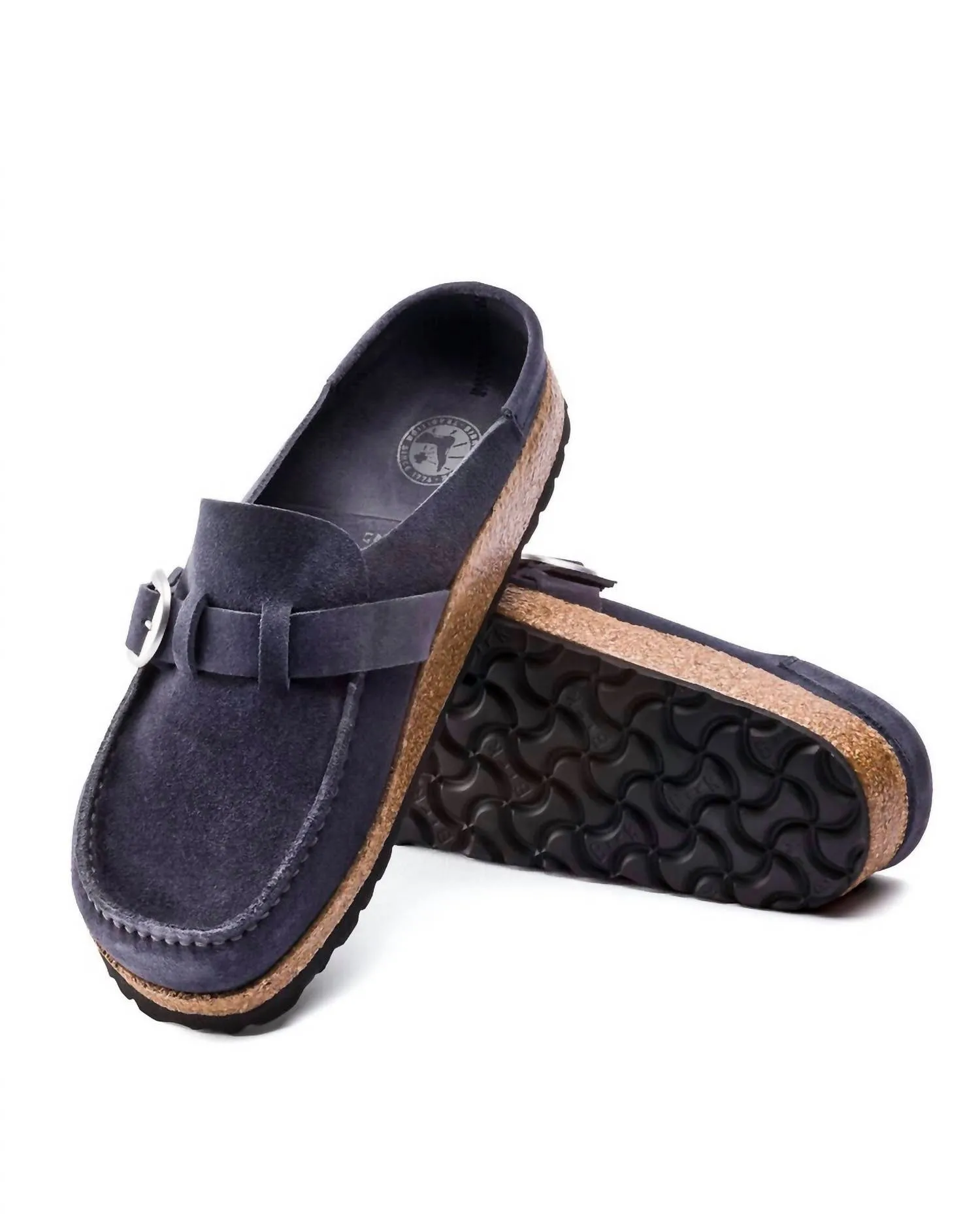 Women'S Buckley Suede Leather Sandal in Navy