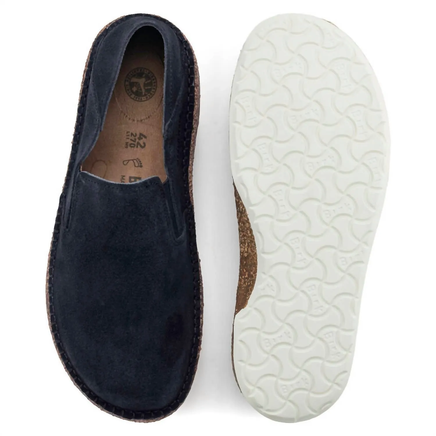 Womens Callan Suede Slip-On - Narrow Width In Navy