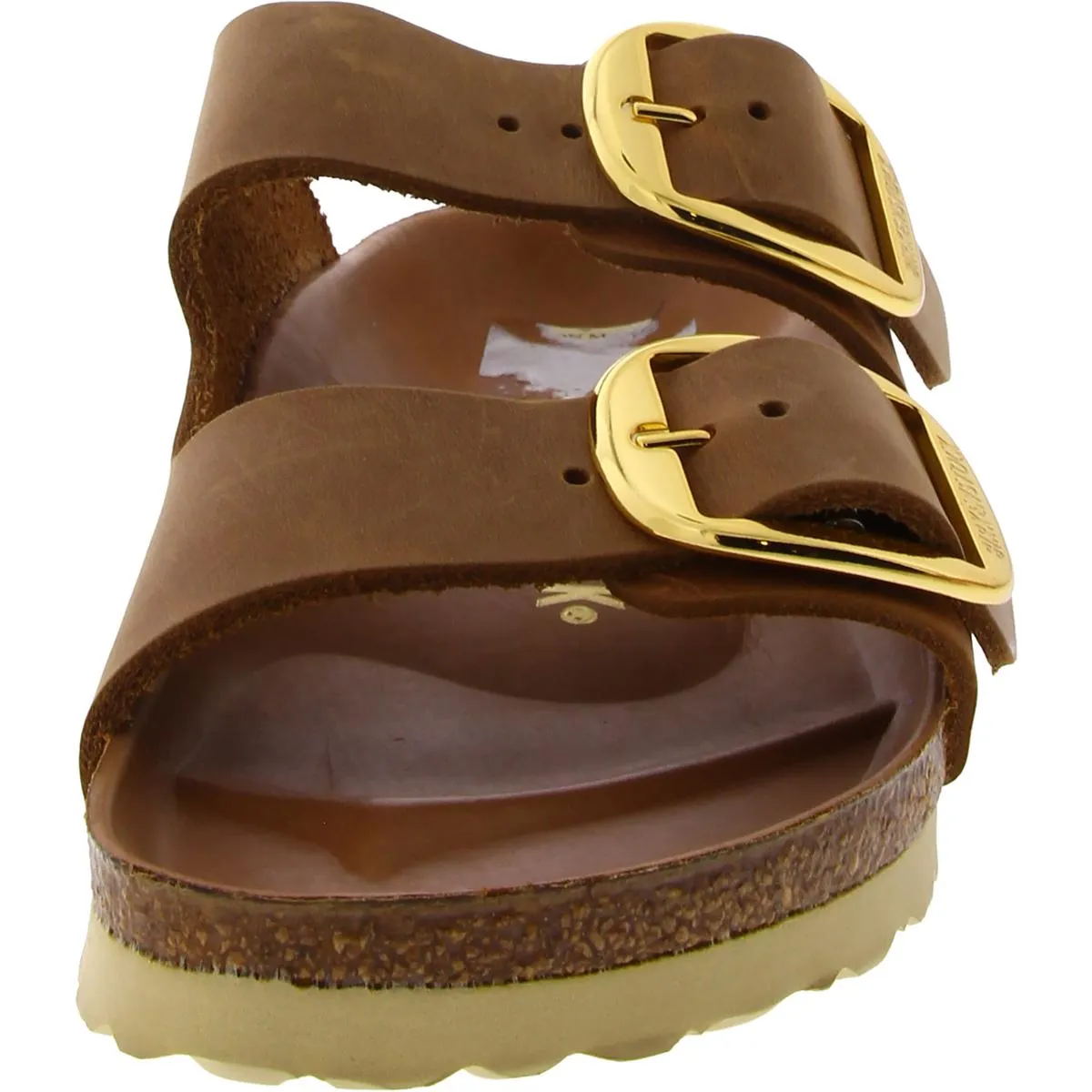 Womens Footbed Buckle Slide Sandals