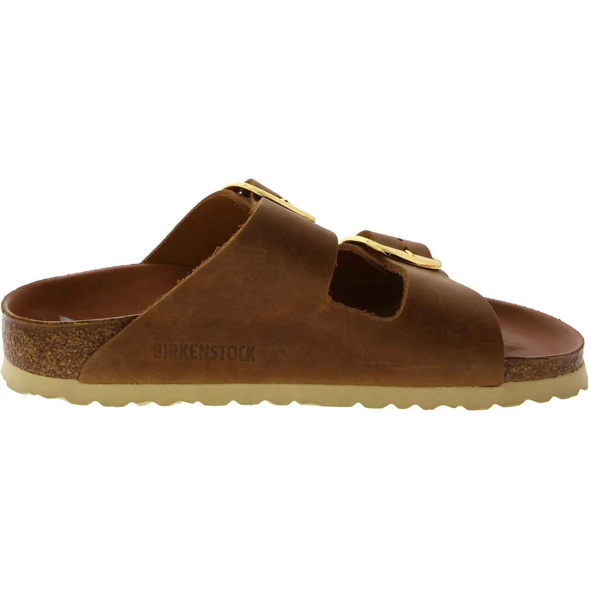 Womens Footbed Buckle Slide Sandals