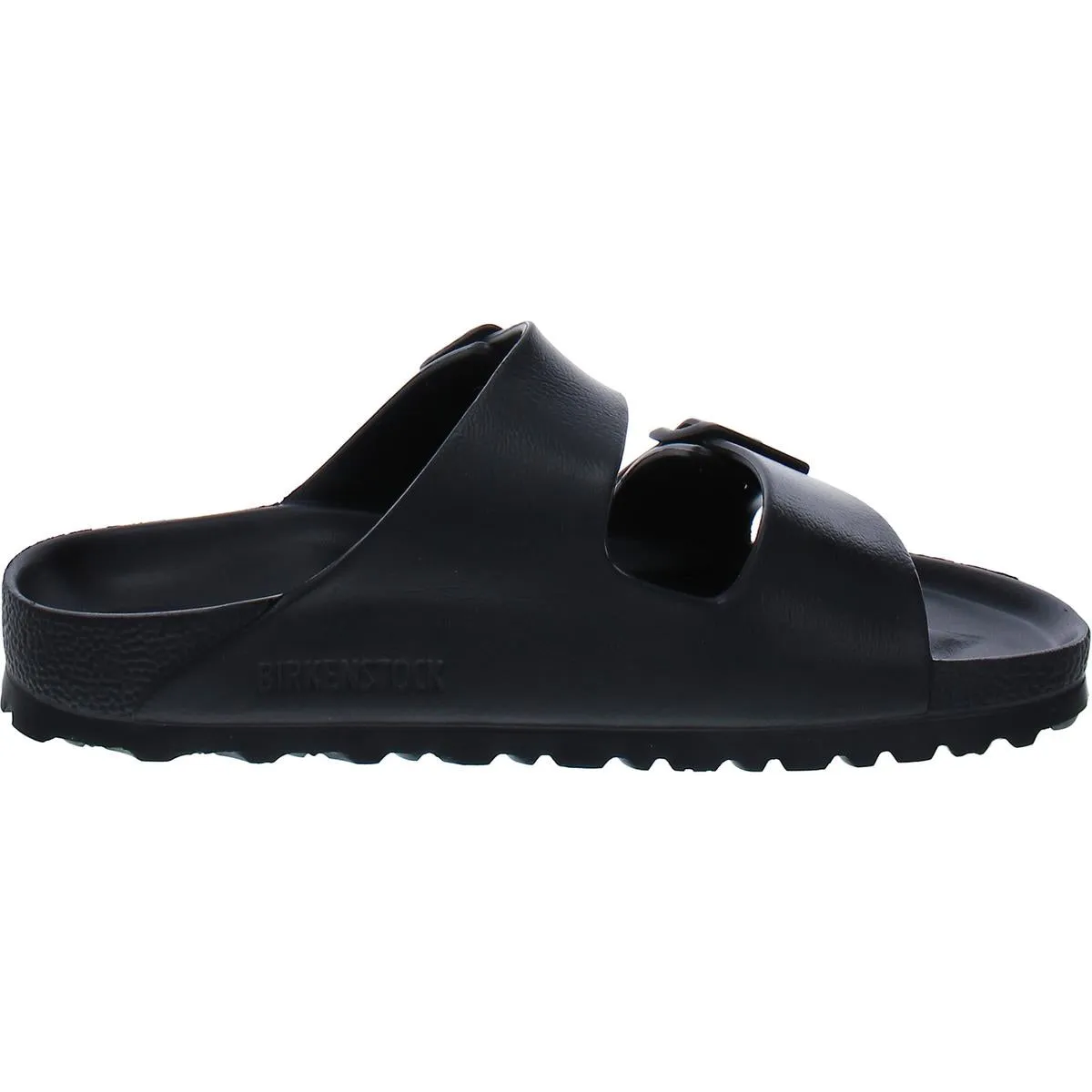 Womens Footbed Buckle Slide Sandals