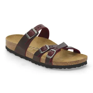 Women's Franca Oiled Leather Sandals In Zinfandel