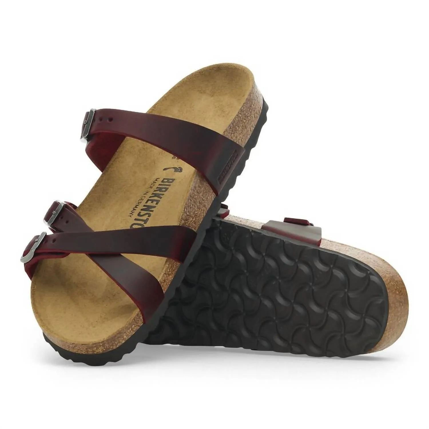 Women's Franca Oiled Leather Sandals In Zinfandel
