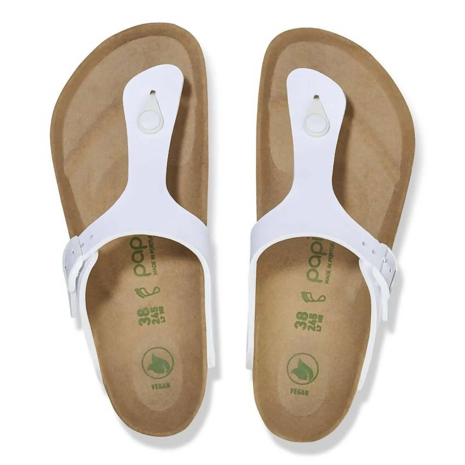 Women's Gizeh Platform Birko-Flor Sandal - Regular Fit In White