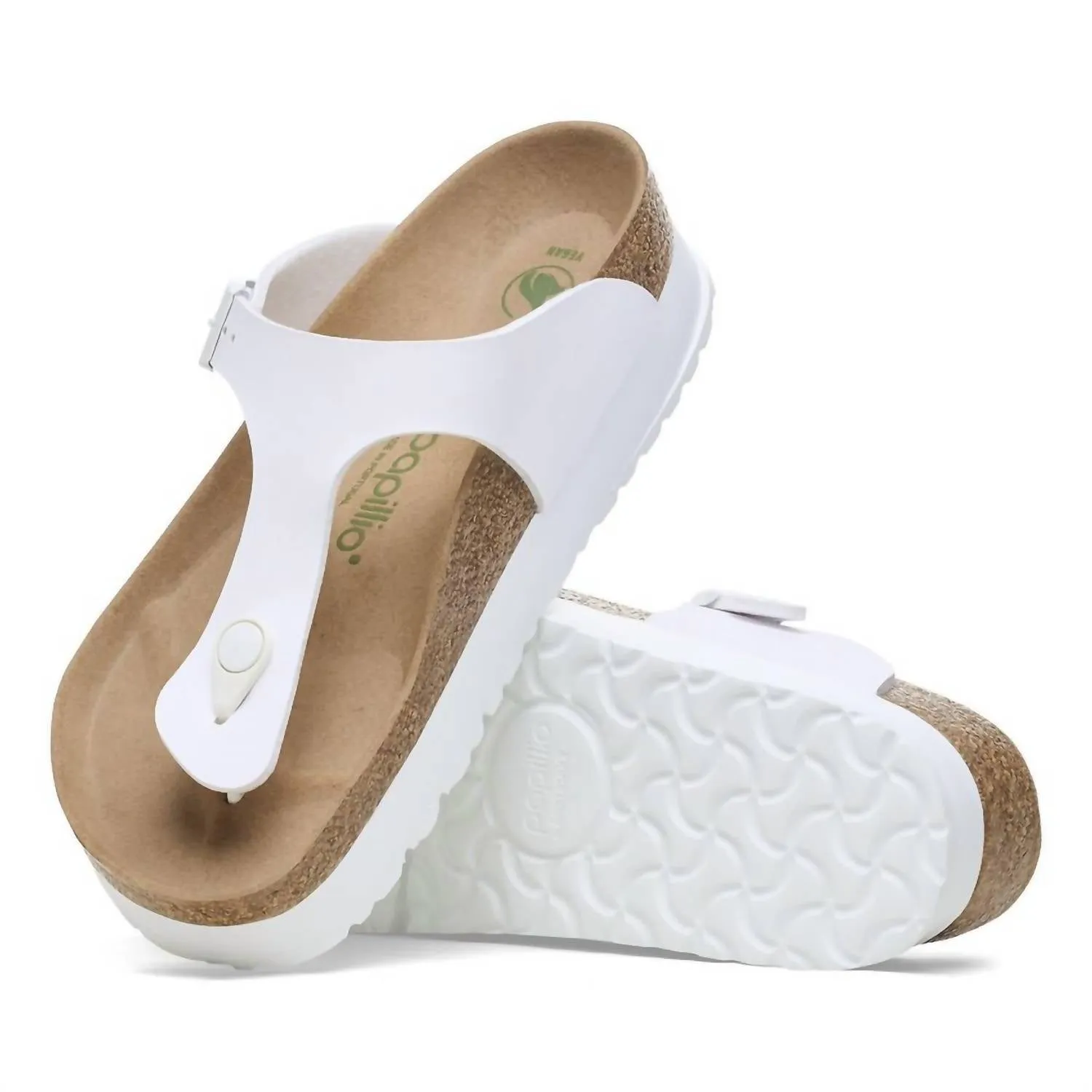 Women's Gizeh Platform Birko-Flor Sandal - Regular Fit In White