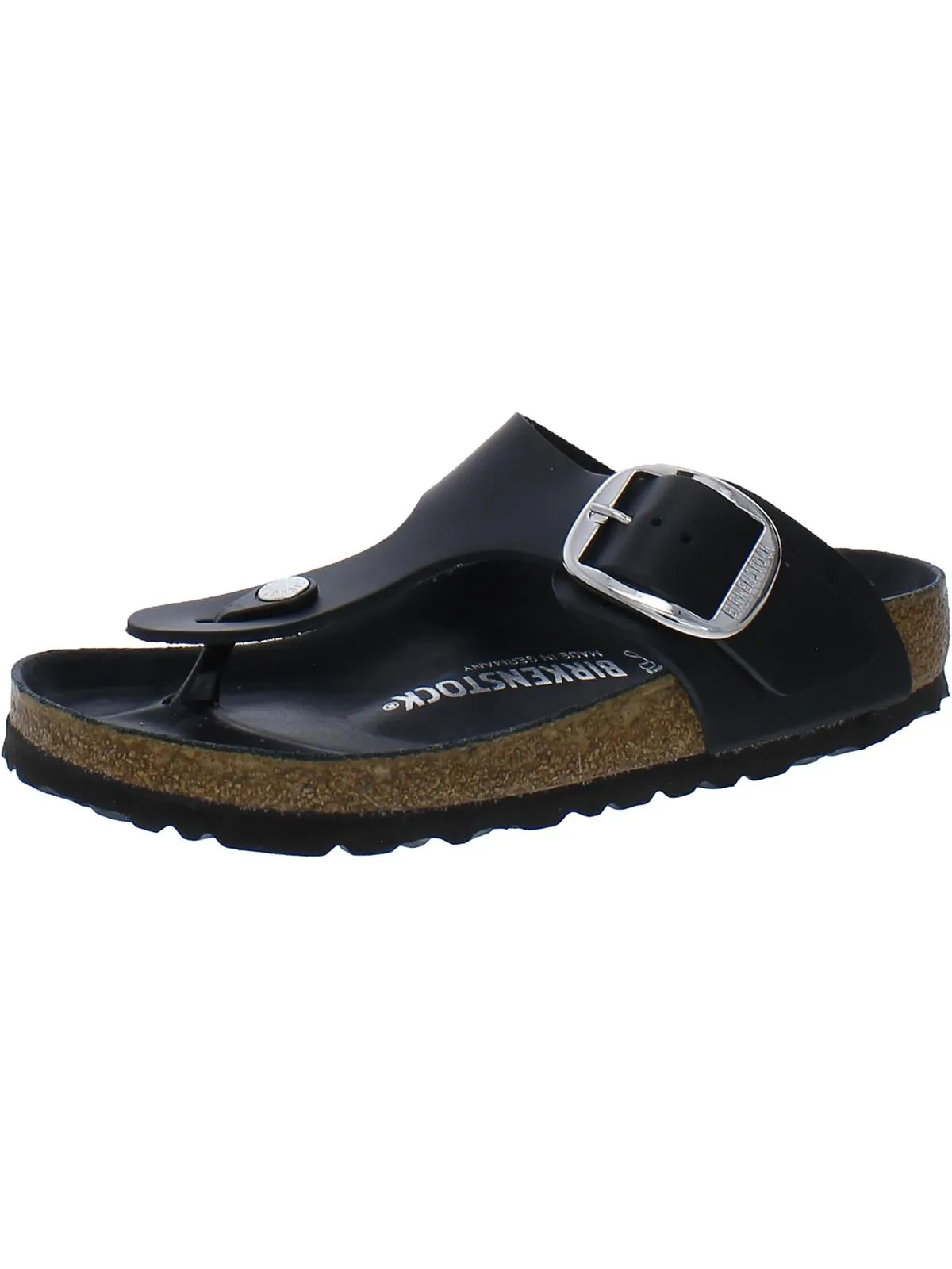 Womens Leather Slip On Thong Sandals