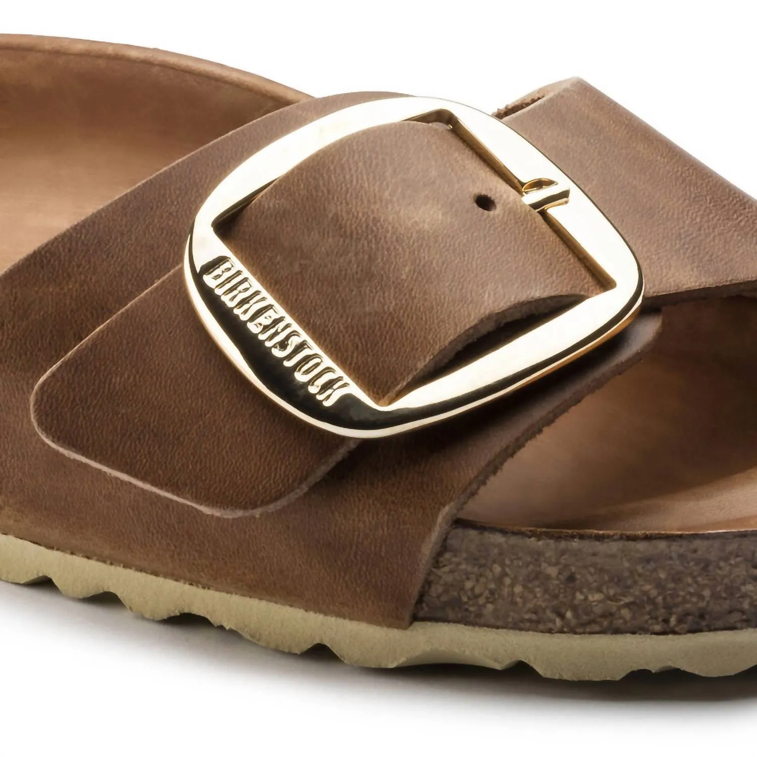 Women's Madrid Big Buckle Sandals In Cognac